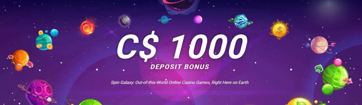 Spin Galaxy online casino welcome bonus